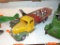 METAL DUMP TRUCK TOY/ WITH (6) METAL CANS, COLLECTIBLE TOY