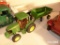 2PC JOHN DEERE TRACTOR W/ WAGON COLLECTIBLE TOY