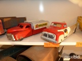 (2) METAL TRUCKS, ONE BUDDY L COLLECTIBLE TOY