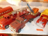 BUDDY L METAL TRUCK & TRAILER W/ CRANE TOY COLLECTIBLE TOY