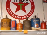 (6) OIL CANS COLLECTIBLE OIL CAN