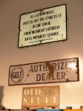(3) SIGNS COLLECTIBLE SIGN