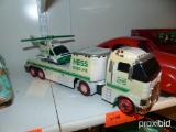 HESS TRACTOR TRAILER W/ HELICOPTER COLLECTIBLE TOY