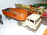 STRUCTO METAL TRACTOR TRUCK W/ TRAILER COLLECTIBLE TOY