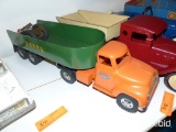TONKA METAL TRUCK W/ TRAILER COLLECTIBLE TOY