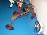 WOOD HORSE KID CART COLLECTIBLE TOY