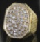 3.00 CARAT MEN'S DIAMOND RING, 26.2 GRAMS, 14 KT (Lyon Auction Will Ship To Buyer, At Buyers Expense