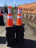 NEW (50) SAFETY HIGHWAY CONES NEW SUPPORT EQUIPMENT