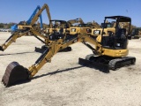 2017 CAT 303.5ECR HYDRAULIC EXCAVATOR SN:JWY02102 powered by Cat diesel engine, equipped with OROPS,