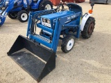FORD 1100 TRACTOR LOADER SN:207929 4x4, powered by diesel engine, equipped with front loader w/ yard