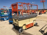 2012 JLG 3246ES SCISSOR LIFT SN:B200007181 electric powered, equipped with 32ft. Platform height, sl