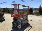 SKYJACK SJ3226 SCISSOR LIFT SN:27003355 electric powered, equipped with 26ft. Platform height, slide