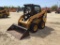 2014 CAT 236D SKID STEER SN:BGZ00904 powered by Cat diesel engine, equipped with rollcage, auxiliary