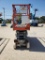 SKYJACK SJ3226 SCISSOR LIFT SN:27005167 electric powered, equipped with 26ft. Platform height, slide
