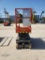 SKYJACK SJ3219 SCISSOR LIFT SN:22005677 electric powered, equipped with 19ft. Platform height, slide