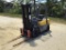 TCM FORKLIFT SN:57518 powered by LP engine, equipped with OROPS, 5,000lb lift capacity.