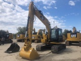 UNSED CAT 313FL HYDRAULIC EXCAVATOR powered by Cat C4.4B diesel engine, equipped with Cab, air, rear