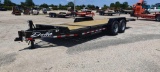 NEW DELTA 27TB TAGALONG TRAILER VN:050548 equipped with 16ft. Tilt deck, 4ft. Stationary deck, chain