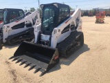 UNUSED BOBCAT T650 RUBBER TRACKED SKID STEER powered by diesel engine, equipped with EROPS, air, hea