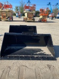 UNUSED TERAN 60IN. GP BUCKET SKID STEER ATTACHMENT FOR CAT 226/299 WITH 7HD TIPS.