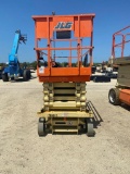 2015 JLG 3248R SCISSOR LIFT electric powered, equipped with 32ft. platform height, slide out deck, 5