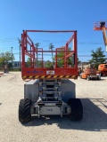 SKYJACK SJ6832RT SCISSOR LIFT SN:37001259 4x4, powered by gas engine, equipped with 32ft. Platform h