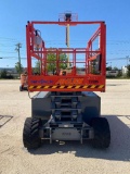 SKYJACK SJ6832RT SCISSOR LIFT SN:37001183 4x4, powered by gas engine, equipped with 32ft. Platform h