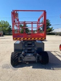 SKYJACK SJ6832RT SCISSOR LIFT SN:370676 4x4, powered by gas engine, equipped with 32ft. Platform hei