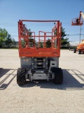 SKYJACK SJ6826RT SCISSOR LIFT SN:37000952 4x4, powered by gas engine, equipped with 26ft. platform h