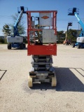 SKYJACK SJ3226 SCISSOR LIFT SN:27004703 electric powered, equipped with 26ft. Platform height, slide