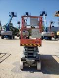 SKYJACK SJ3226 SCISSOR LIFT SN:27004555 electric powered, equipped with 26ft. Platform height, slide