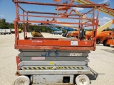 SKYJACK SJ4832 SCISSOR LIFT SN:870695 electric powered, equipped with 32ft. Platform height, slide o