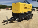 2013 WACKER G240 GENERATOR SN:20220237 powered by diesel engine, equipped with 240KVA, 175KW, traile