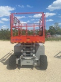 SKYJACK SJ6832RT SCISSOR LIFT SN:37000737 4x4, powered by gas engine, equipped with 32ft. Platform h
