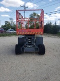 SKYJACK SJ6832RT SCISSOR LIFT SN:37000718 4x4, powered by gas engine equipped with 32ft. Platform he