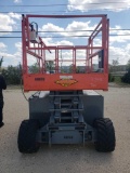 SKYJACK SJ6832RT SCISSOR LIFT SN:37000215 4x4, powered by gas engine, equipped with 32ft. Platform h