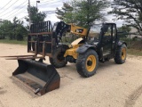 2014 CAT TH407C TELESCOPIC FORKLIFT SN:MLH00677 4x4, powered by Cat diesel engine, equipped with ERO
