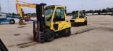 HYSTER H70FT FORKLIFT SN:L177V13353L powered by dual fuel engine, equipped with EROPS, heat, 7,000lb