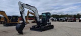 2014 BOBCAT E85 HYDRAULIC EXCAVATOR powered by diesel engine, equipped with Cab, air, heat, pattern