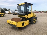 BOMAG BW145 VIBRATORY ROLLER SN:101586001081 powered by diesel engine, equipped with EROPS, 56in. Sm
