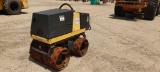 BOMAG BMP-851 TRENCH ROLLER SN:41021 powered by diesel engine, equipped with padsfoot drum, vibrator