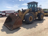 2015 CAT 950M RUBBER TIRED LOADER SN:EMB00787 powered by Cat diesel engine, equipped with EROPS, air