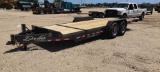NEW DELTA 27TB TAGALONG TRAILER VN:050554 equipped with 16ft. Tilt deck, 4ft. Stationary deck, chain