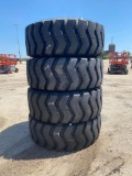 (4) NEW MRL 23.5-25, 24PLY TIRE TIRES
