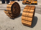 SET OF NEW DOZER TRACKS W/ 22IN. PADS, 7.5IN. PITCH CRAWLER TRACTOR AND LOADER UNDERCARRIAGE 40 link