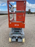 SKYJACK SJ3219 SCISSOR LIFT SN:22013230 electric powered, equipped with 19ft. Platform height, slide