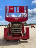 2012 MEC 5492RT SCISSOR LIFT SN:11900060 4x4, powered by diesel engine, equipped with 52ft. Platform