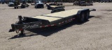 NEW DELTA 27TB TAGALONG TRAILER VN:050553 equipped with 16ft. Tilt deck, 4ft. Stationary deck, chain