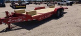 NEW DELTA 27TB TAGALONG TRAILER VN:050550 equipped with 16ft. Tilt deck, 4ft. Stationary deck, chain