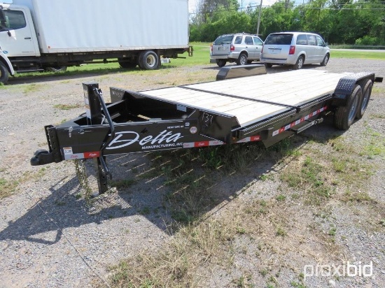 NEW DELTA 27TB TAGALONG TRAILER V-50534 equipped with 16ft. Tilt deck, 4ft. Stationary deck, chain